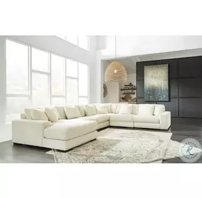 Lindyn Ivory 6 Piece Sectional with LAF Chaise