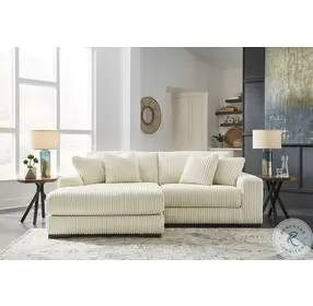 Lindyn Ivory Small Sectional with LAF Chaise