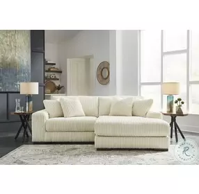 Lindyn Ivory Small Sectional with RAF Chaise