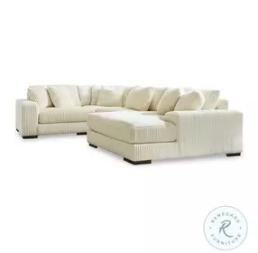 Lindyn Ivory 4 Piece Sectional with RAF Chaise