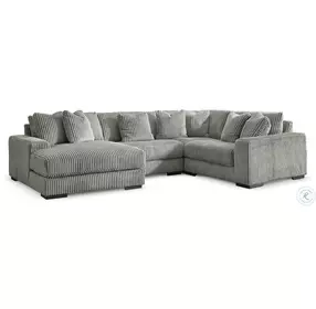 Lindyn Fog 4 Piece Sectional with LAF Chaise