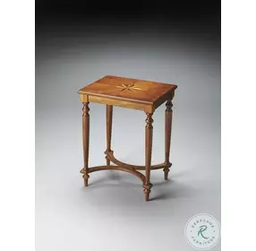 Tyler Cherry Olive Ash Burl Accent Table