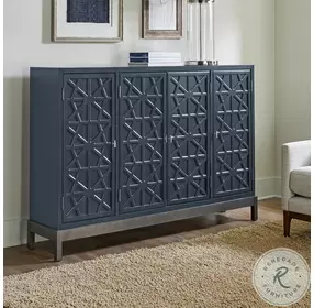 Brixton Azure Blue Accent Cabinet