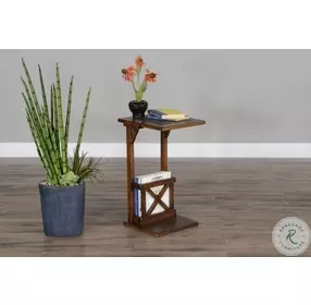 Tidy Touch Dark Brown Rectangular Side Table