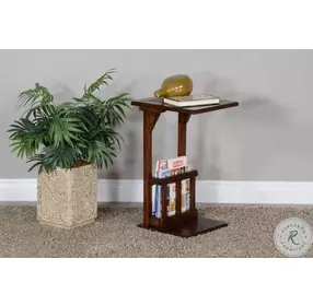Desert Sage Dark Brown Rectangular Side Table