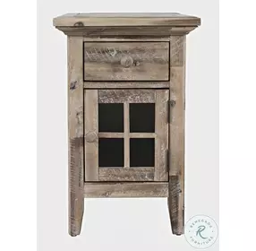 Rustic Shores Grey Wash Chairside Table