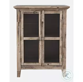 Rustic Shores Grey Wash 2 Door Accent Cabinet