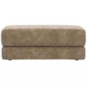 Avondale Burlap Upholstered Rectangular Ottoman