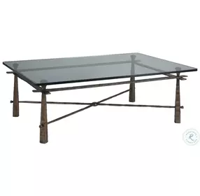 Signature Designs Bronze Foil Cortona Rectangular Occasional Table Set