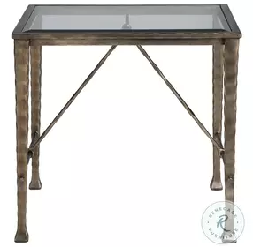 Signature Designs Bronze Foil Cortona Rectangular End Table
