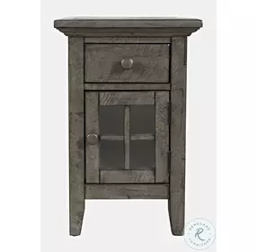 Rustic Shores Stone Chairside Table