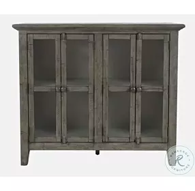 Rustic Shores Stone 4 Door Accent Cabinet