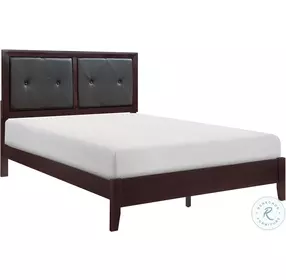 Edina Espresso Upholstered Panel Bedroom Set