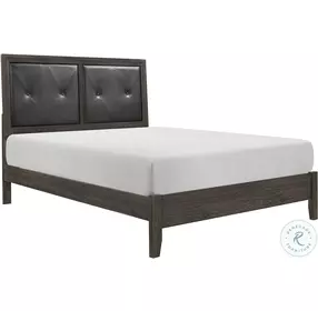 Edina Dary Gray Upholstered Panel Bedroom Set