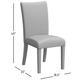 Eastern Tides Blue Stripe Parsons Chair Set Of 2