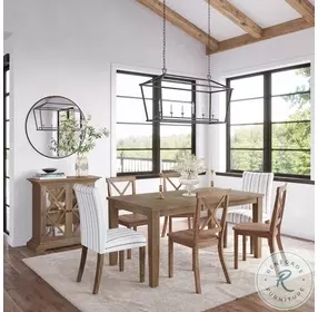 Eastern Tides Brushed Bisque Cross Back Side Chair Set of 2