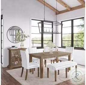 Eastern Tides Blue Stripe Bench