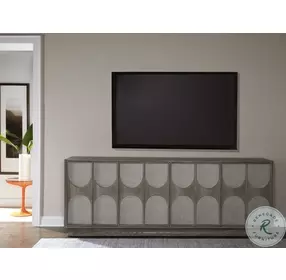 Signature Designs White Oak in Warm Grey Wire Brushed Ceruse Monstuart Long TV Stand