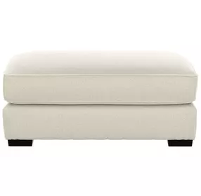Alden Linen Upholstered Rectangular Ottoman