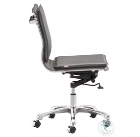 Lider Plus Gray Armless Office Chair