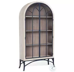 Archella Off White 2 Glass Door Display Cabinet