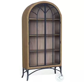 Hearthwood Haven Natural 2 Glass Door Display Cabinet