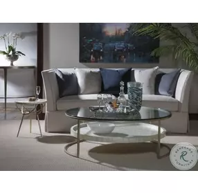 Signature Designs Champagne Foil Gravitas Console Table