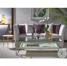 Signature Designs Champagne Foil Gravitas Round Spot Table