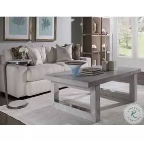 Signature Designs Gray And Antique Polished Otto Round Spot Table