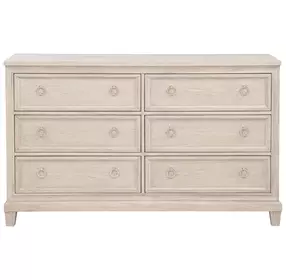 Pembroke Washed Oak 6 Drawer Dresser