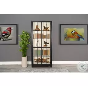 Autumn Echo Black Ryan Tail 3 Drawer Display Cabinet