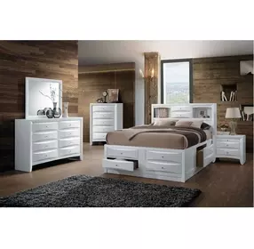 Ireland White Rectangular Dresser Mirror