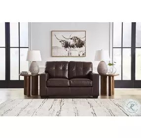 Santorine Dark Brown Loveseat