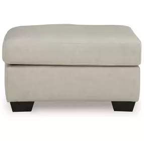 Santorine Bone Leather Ottoman