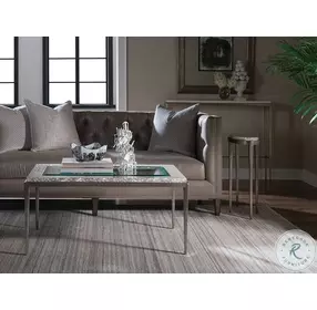Signature Designs Troca Shell And Silver Foil Brilliante Spot Table