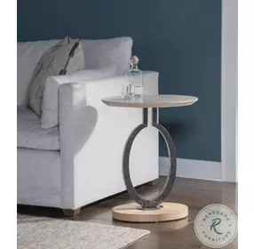 Signature Designs Desert And Black Clement Oval Spot Table