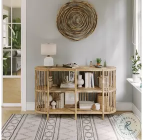 Rhapsody Grey Wash 54" Accent Console Table