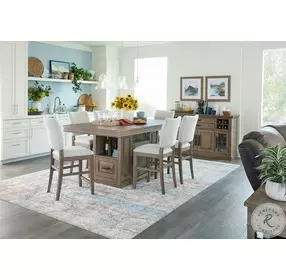 Sundance White Upholstered Counter Height Chair Set of 2