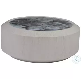 Signature Designs Gray And White Sandblasted Metaphor Round Occasional Table Set