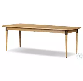 Harper Fawn Oak Veneer 104" Extendable Rectangular Dining Table