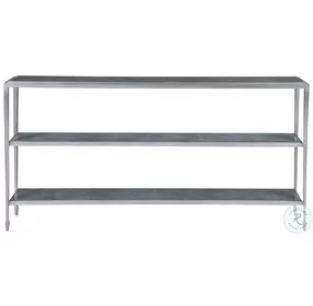 Signature Designs Soft Grey And Antiqued Silver Sashay Console Table