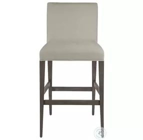 Cohesion Program Natural Greige Madox Low Back Upholstered Bar Stool