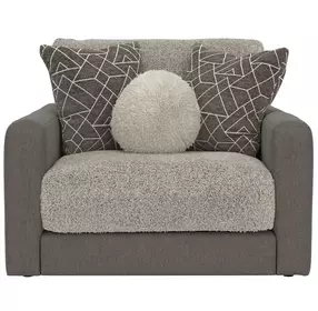 Reddington Umber Chair and A Half with Cuddler Cushions