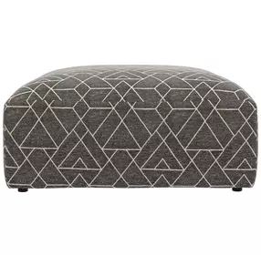 Reddington Umber Square Ottoman