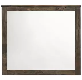 Woodmont Rustic Golden Brown Mirror