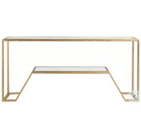Metal Designs Gold Leaf Byron Console Table