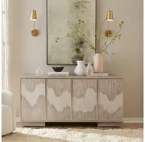 Terrace Gravel 4 Door Accent Cabinet