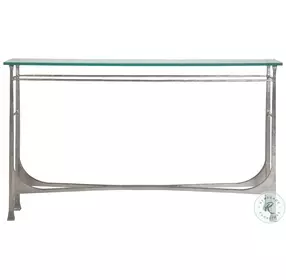 Metal Designs Silver Leaf Bruno Console Table
