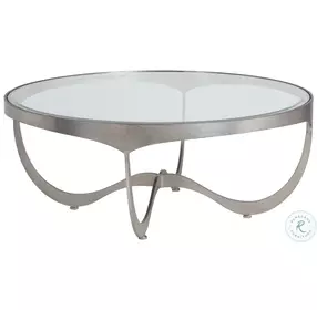 Metal Designs Silver Leaf Sophie Round Occasional Table Set