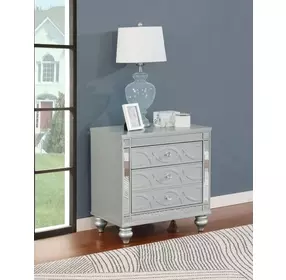 Gunnison Silver Metallic Nightstand